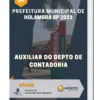 Apostila Auxiliar do Depto de Contadoria Prefeitura de Holambra SP 2023