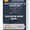 Apostila Auxiliar em Saúde Bucal Prefeitura de Salto SP 2023