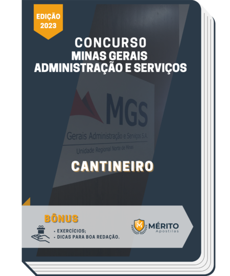 Apostila Cantineiro Concurso MGS MG 2023