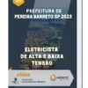 Apostila Eletricista de Alta e Baixa Tensão Prefeitura de Pereira Barreto SP 2023
