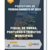 Apostila Fiscal de Obras, Posturas e Tributos Municipais Prefeitura de Pereira Barreto SP 2023
