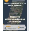 Apostila Mecânico Veículos Máquinas Caminhões Prefeitura de Santa Isabel GO 2023