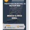 Apostila Médico Clínico Geral Prefeitura de Salto SP 2023