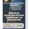 Apostila Monitor De Disciplinas Eletivas Pedagógicas E De Protagonismo Prefeitura Municipal Pacajus CE
