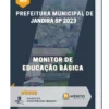 Apostila Monitor de Educação Básica Prefeitura de Jandira SP 2023