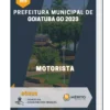 Apostila Motorista Prefeitura de Goiatuba GO 2023