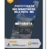 Apostila Motorista Prefeitura de São Sebastião da Bela Vista MG 2023