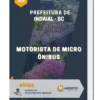 Apostila Motorista De Micro Ônibus Prefeitura de Indaial SC 2023