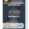 Apostila Motorista I Prefeitura de Arapuá MG 2023