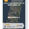 Apostila Motorista II Prefeitura de Santa Isabel GO 2023