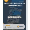 Apostila Nutricionista Prefeitura de Lambari MG 2023