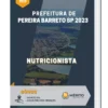 Apostila Nutricionista Prefeitura de Pereira Barreto SP 2023