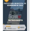 Apostila Nutricionista Prefeitura de Schroeder SC 2023