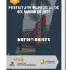 Apostila Nutricionista Prefeitura de Holambra SP 2023