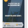 Apostila Odontólogo Prefeitura de Bataguassu MS