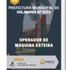 Apostila Operador de Máquina Esteira Prefeitura de Holambra SP 2023