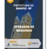 Apostila Operador de Máquinas Prefeitura de Sarapuí SP 2023