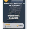 Apostila Operador de Máquinas Prefeitura de Salto SP 2023