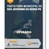 Apostila Operário Pref de São Jerônimo da Serra PR