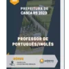 Apostila Professor de Português Inglês Prefeitura de Casca RS 2023
