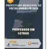 Apostila Professor em letras Prefeitura de Foz do Jordão PR 2023