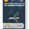 Apostila Psicólogo Pref de São Jerônimo da Serra PR