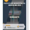 Apostila Rondante Prefeitura de Arapuá MG 2023