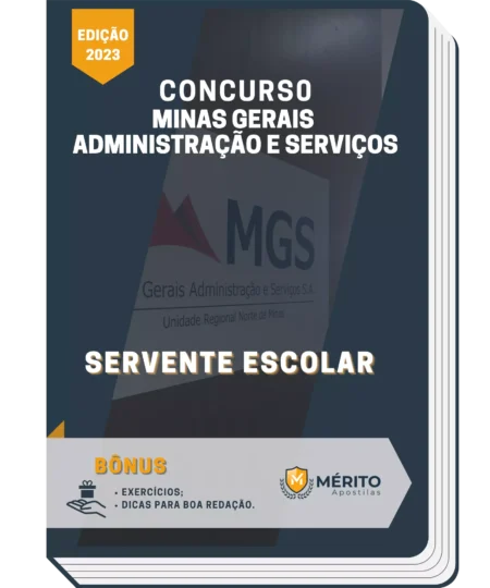Apostila Servente Escolar Concurso MGS MG 2023