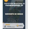 Apostila Servente de Obras Prefeitura de Pindamonhangaba SP