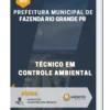 Apostila Técnico em Controle Ambiental de Fazenda Rio Grande PR 2023