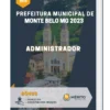 Apostila Administrador Prefeitura de Monte Belo MG 2023