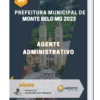 Apostila Agente Administrativo Prefeitura de Monte Belo MG 2023