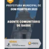 Apostila Agente Comunitário de Saúde Prefeitura de Dom Pedrito RS 2023