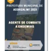 Apostila Agente De Combate A Endemias Prefeitura de Acorizal MT 2023