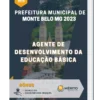 Apostila Agente de Desenvolvimento da Educação Básica Prefeitura de Monte Belo MG 2023