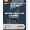 Apostila Agente de Serviços Gerais Prefeitura de Taió SC 2023