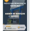 Apostila Agente de Serviços Gerais I Prefeitura de Taió SC 2023