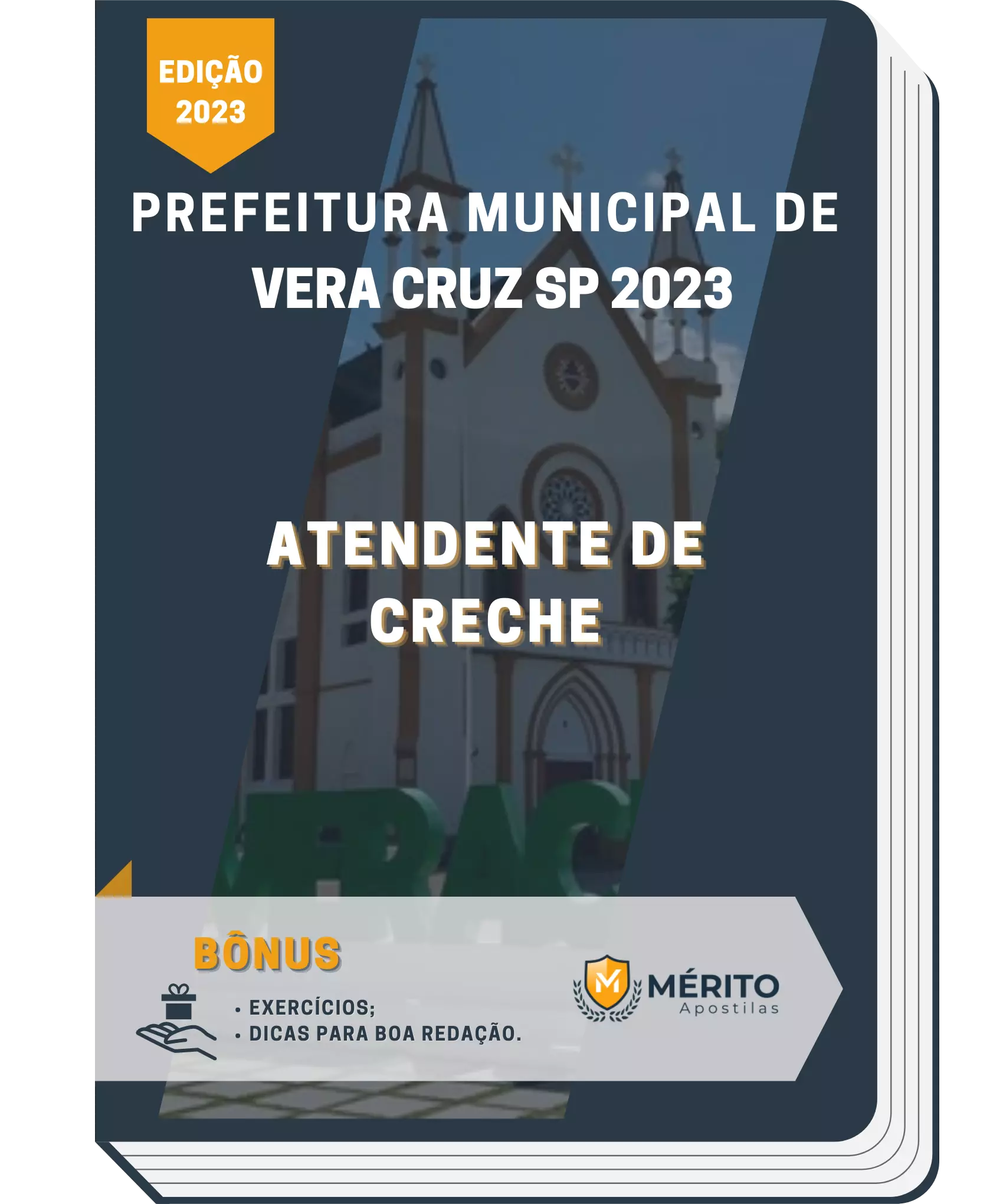 Apostila Atendente De Creche Prefeitura de Vera Cruz SP 2023