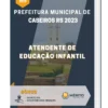 Apostila Atendente de Educação Infantil Prefeitura de Caseiros RS 2023