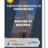 Apostila Auxiliar De Berçário Prefeitura de Caiana MG 2023