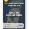 Apostila Auxiliar De Serviços Gerais Prefeitura de Estiva MG 2023