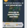 Apostila Auxiliar de Consultório Dentário Prefeitura de Alto Taquari MT