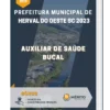 Apostila Auxiliar de Saúde Bucal Prefeitura de Herval do Oeste SC 2023
