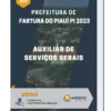 Apostila Auxiliar de Serviços Gerais Prefeitura de Fartura do Piauí PI 2023