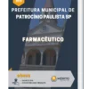Apostila Farmacêutico Prefeitura de Patrocínio Paulista SP 2023