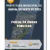 Apostila Fiscal de Obras Públicas Prefeitura de Herval do Oeste SC 2023