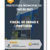 Apostila Fiscal de Obras e Posturas Prefeitura de Taió SC 2023