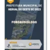 Apostila Fonoaudiólogo Prefeitura de Herval do Oeste SC 2023
