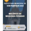 Apostila Mecânico de Máquinas Pesadas Prefeitura de Dom Pedrito RS 2023