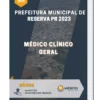 Apostila Médico Clínico Geral Prefeitura de Reserva PR 2023